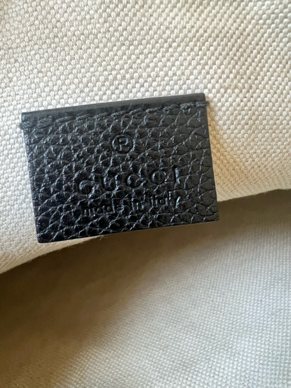 GUCCI Black Pebbled CalfskinLeather Logo Wrist Strap Pouch UNISEX - Picture 12 of 14